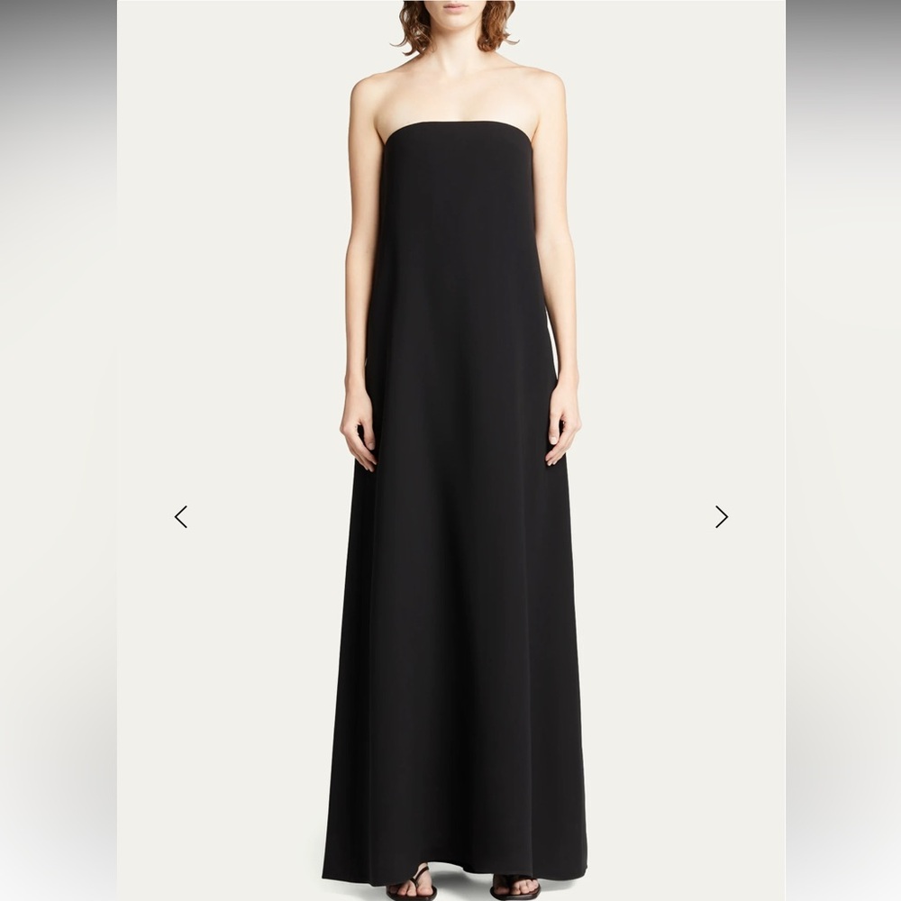 The Row Pau Strapless Dress - Black size 2 - Picture 3 of 7